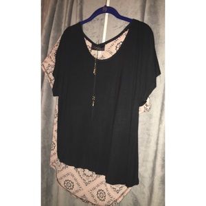 Two Sided Blouse with Necklace